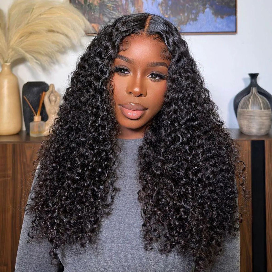 Bali Curly Virgin Hair Glueless Wig - 220 Density